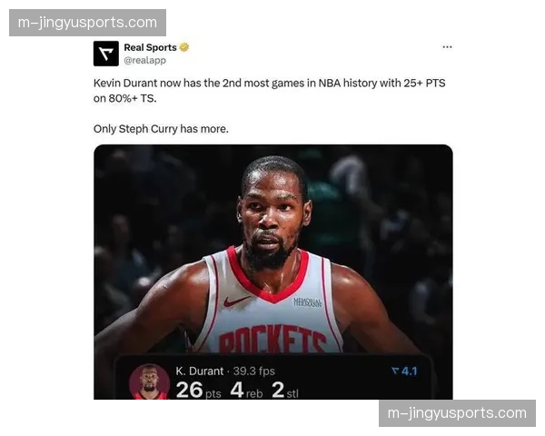 火箭125-105大胜爵士杜兰特率队巩固西部第四排名