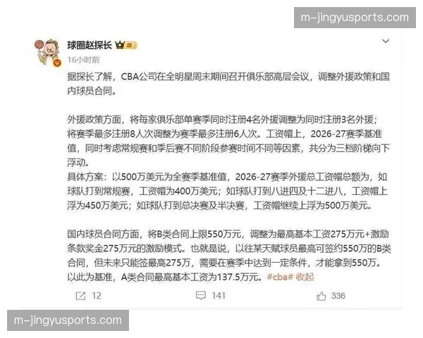 CBA股东会通过决议,下赛季外援使用将恢复四节六人次 CBA股东会通过决议,下赛季外援使用将恢复四节六人次
